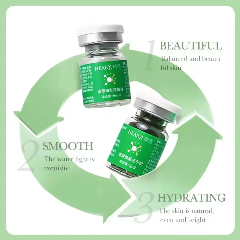 Esponja de microcristal, polvo liofilizado, regeneración de colágeno, extracto biológico Natural, esponjas, renovación de células de la piel, 10 Uds.