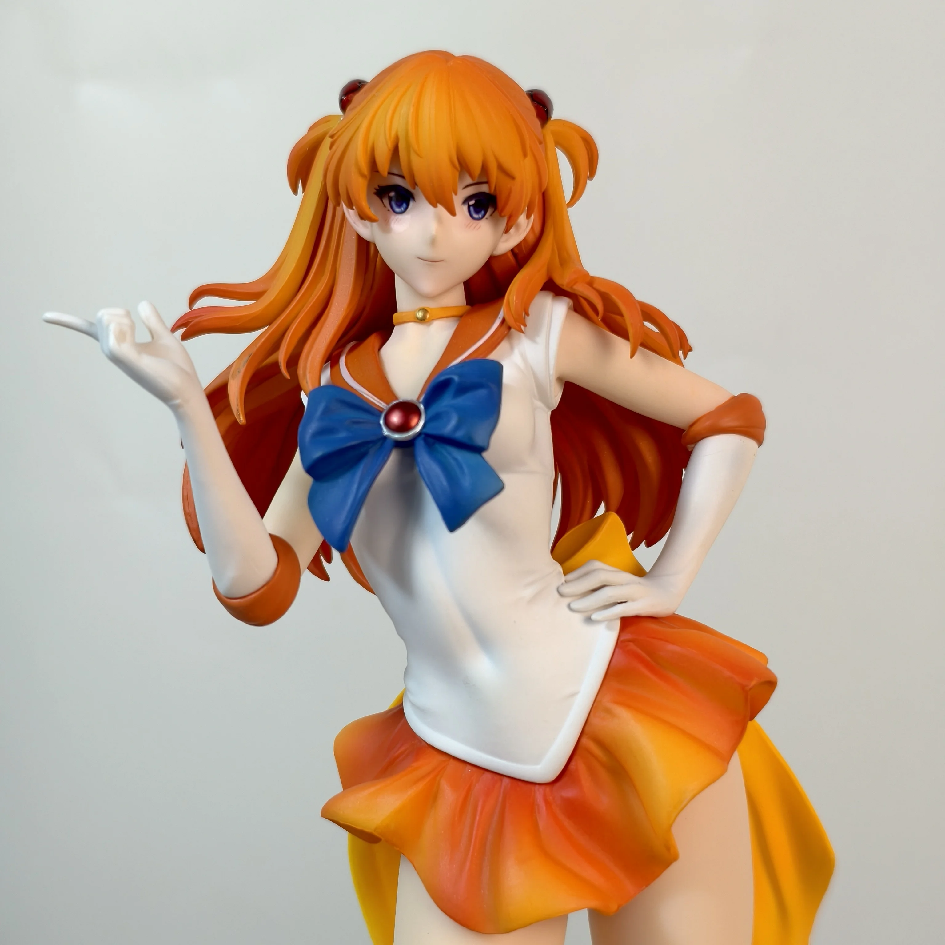 Figuras de Anime EVA Asuka de 29 cm y 11,4 pulgadas, estatua de PVC, adorno de escritorio, colección de figuras, modelo de decoración, juguetes para habitación, escritorio, regalos