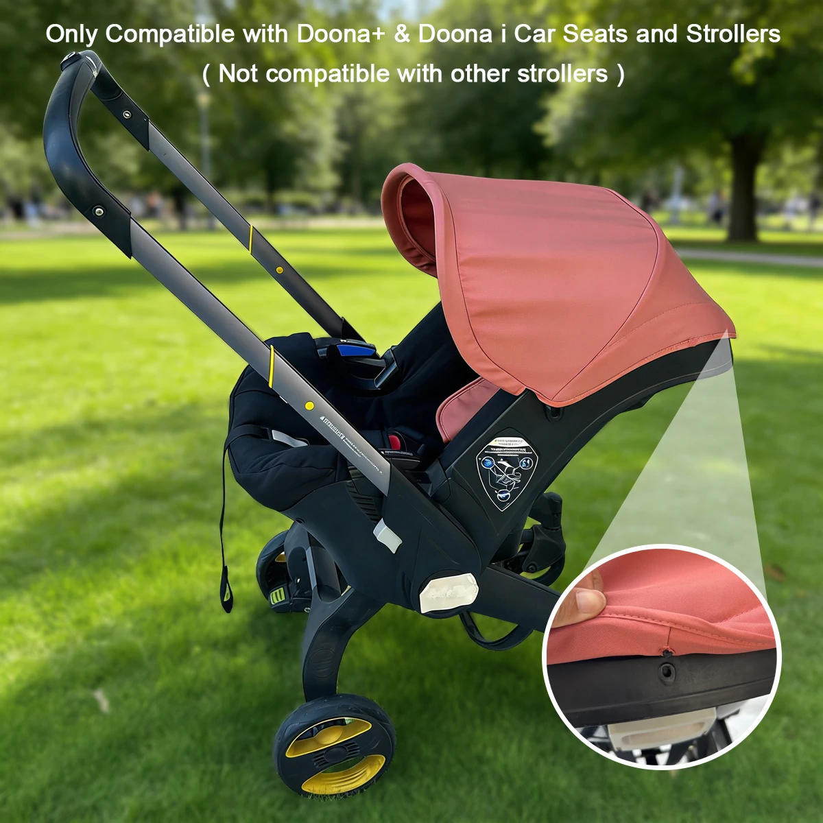 Capota de Repuesto para Cochecito Mom Tan Compatible con Sillas de Auto y Cochecitos Doona+ y Doona I - Tela Transpirable y Resistente