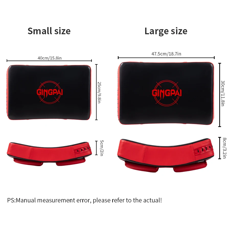 1 Uds Taekwondo Kick Pad PU Muay Thai almohadillas MMA Karate Kick Pads Kickboxing almohadillas de entrenamiento artes marciales almohadillas de boxeo Strik de cuero