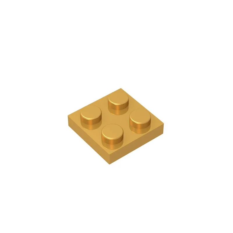 Placa Gobricks GDS-509 2x2 compatible con lego 3022 piezas de bloques de construcción DIY para niños placa de partículas DIY