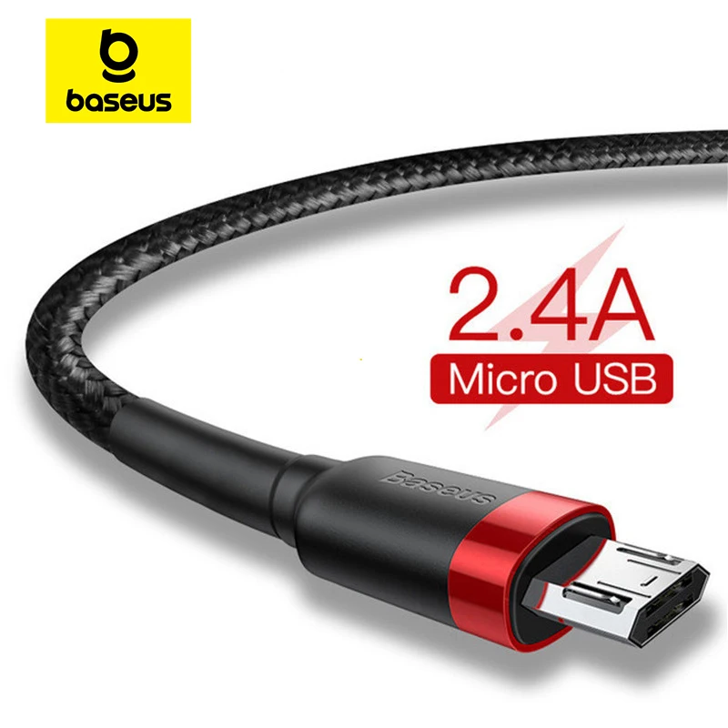 Baseus USB Micro Cable de carga rápida 3.0 Cable de carga rápida para Huawei P30 Xiaomi USB-C Cable de cargador