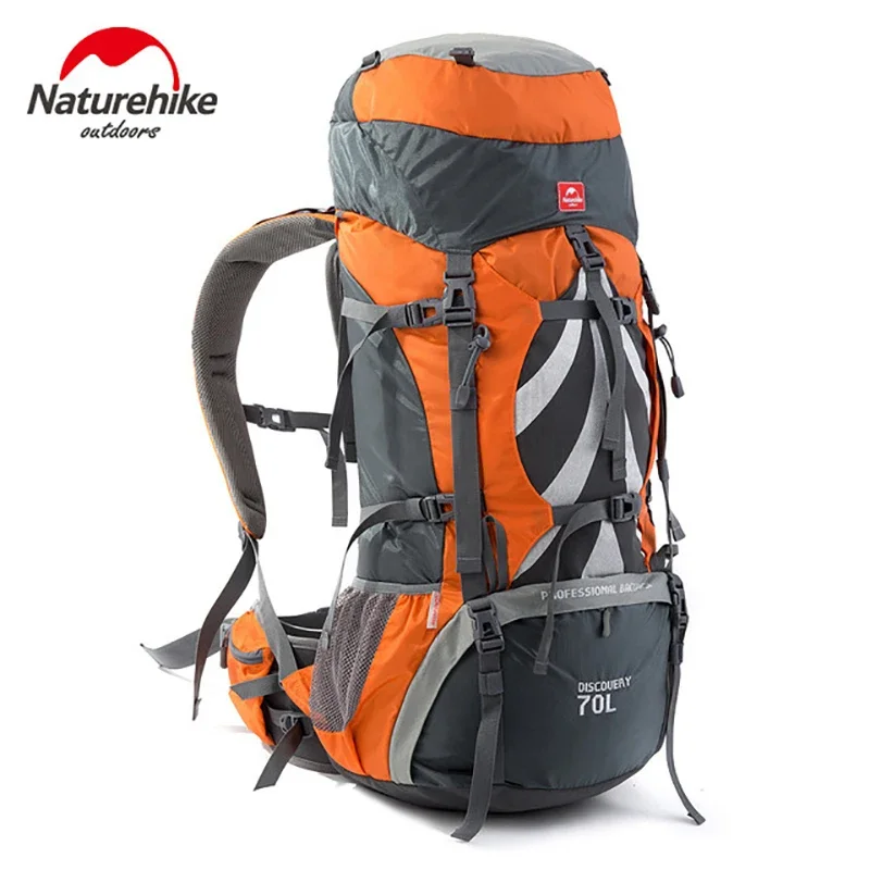 Naturehike-mochilas de senderismo de 70L para exteriores, bolsa de escalada impermeable de gran capacidad para hombre y mujer, mochila de viaje para acampar Bushcraft