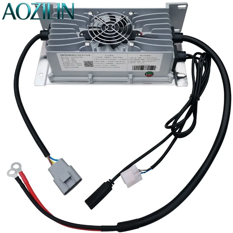 Cargador de Batería Automático e Impermeable AOZILIN 60V 72V 15A, Carga Rápida Inteligente para Vehículos Eléctricos de Baja Velocidad de Cuatro Ruedas
