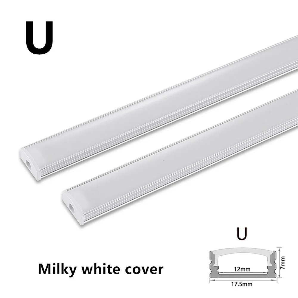 1-30 unids/lote 50cm perfil de aluminio Led esquina perfil de aluminio soporte de canal para tira de luz LED barra gabinete lámpara cocina armario