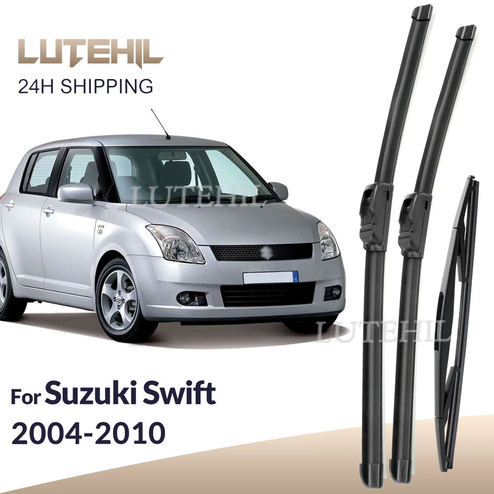 Para Suzuki Swift 2004-2010 2005 2006 2007 2008 2009 limpiaparabrisas delantero y trasero limpiaparabrisas ventana 21 "+ 18" + 10"