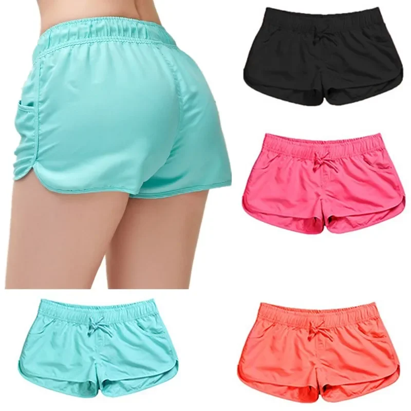 Pantalones cortos de maratón para mujer, Shorts para correr, entrenamiento, Fitness, YOGA, deportes, gimnasio, talla grande, Verano