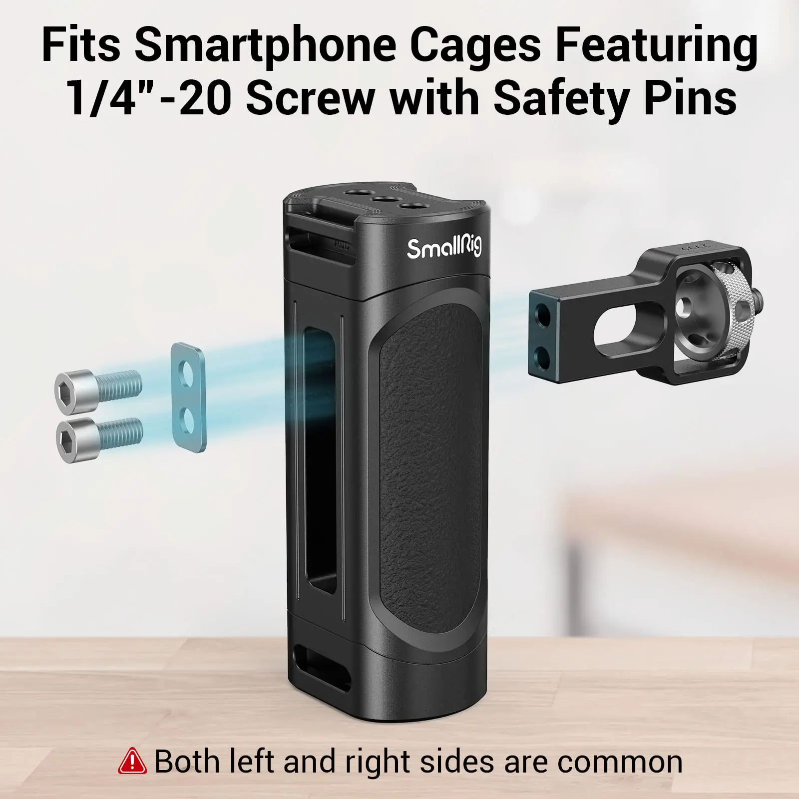 Mango lateral SmallRig para iPhone 14, soporte de vídeo para teléfono inteligente, ligero, 1/4 hilos, empuñadura Universal de liberación rápida 2772