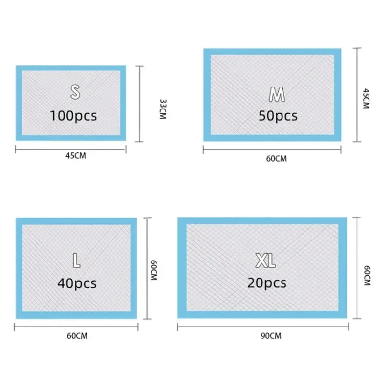 Paquete de 20/40/50/100 cambiadores desechables, almohadillas desechables para bebés, almohadillas transpirables impermeables, estera protectora para mesa de cama