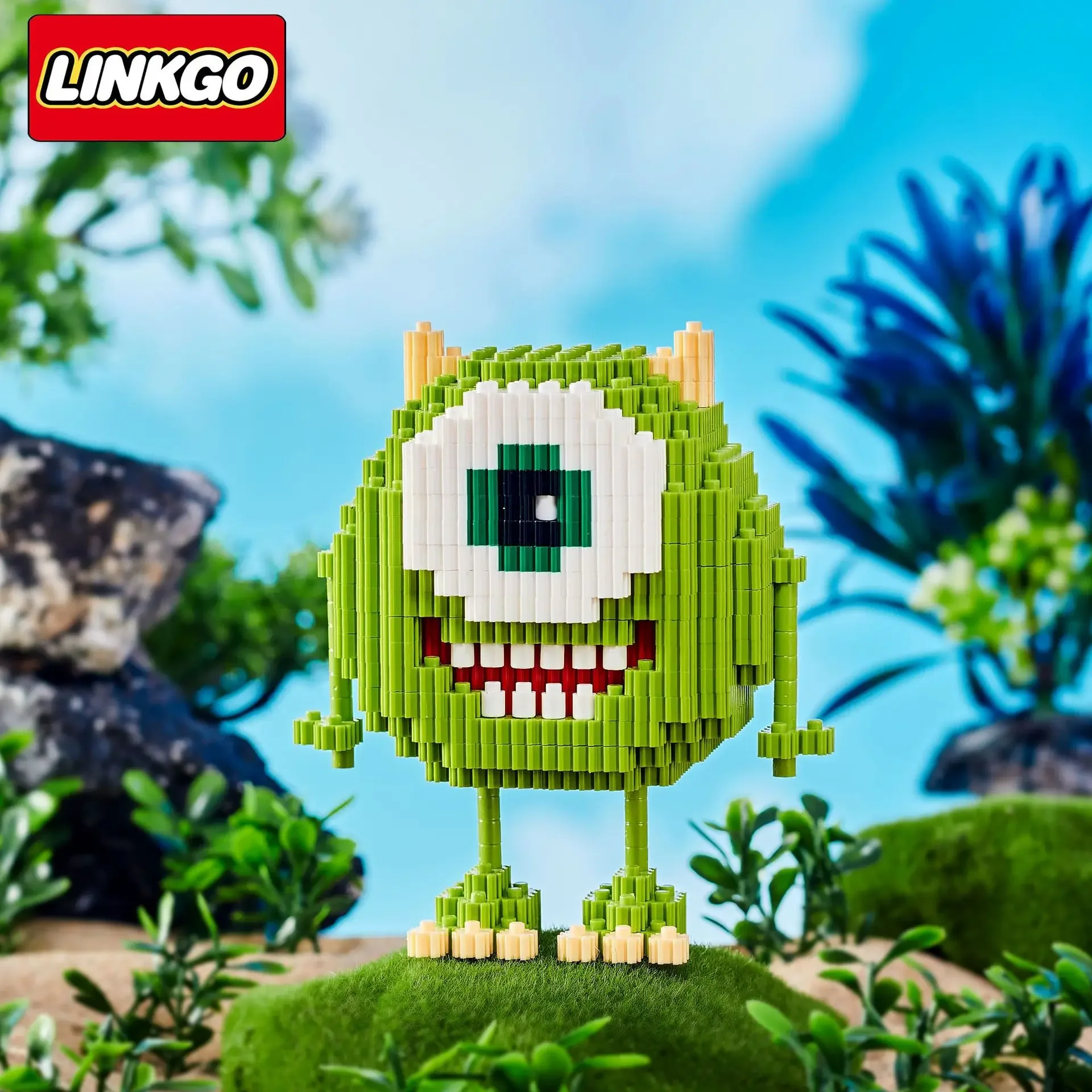 Linkgo-bloques de construcción de la Universidad de monstruos, modelo de James Mike, Mini figura de ladrillo de Anime, juguete para regalo de Navidad