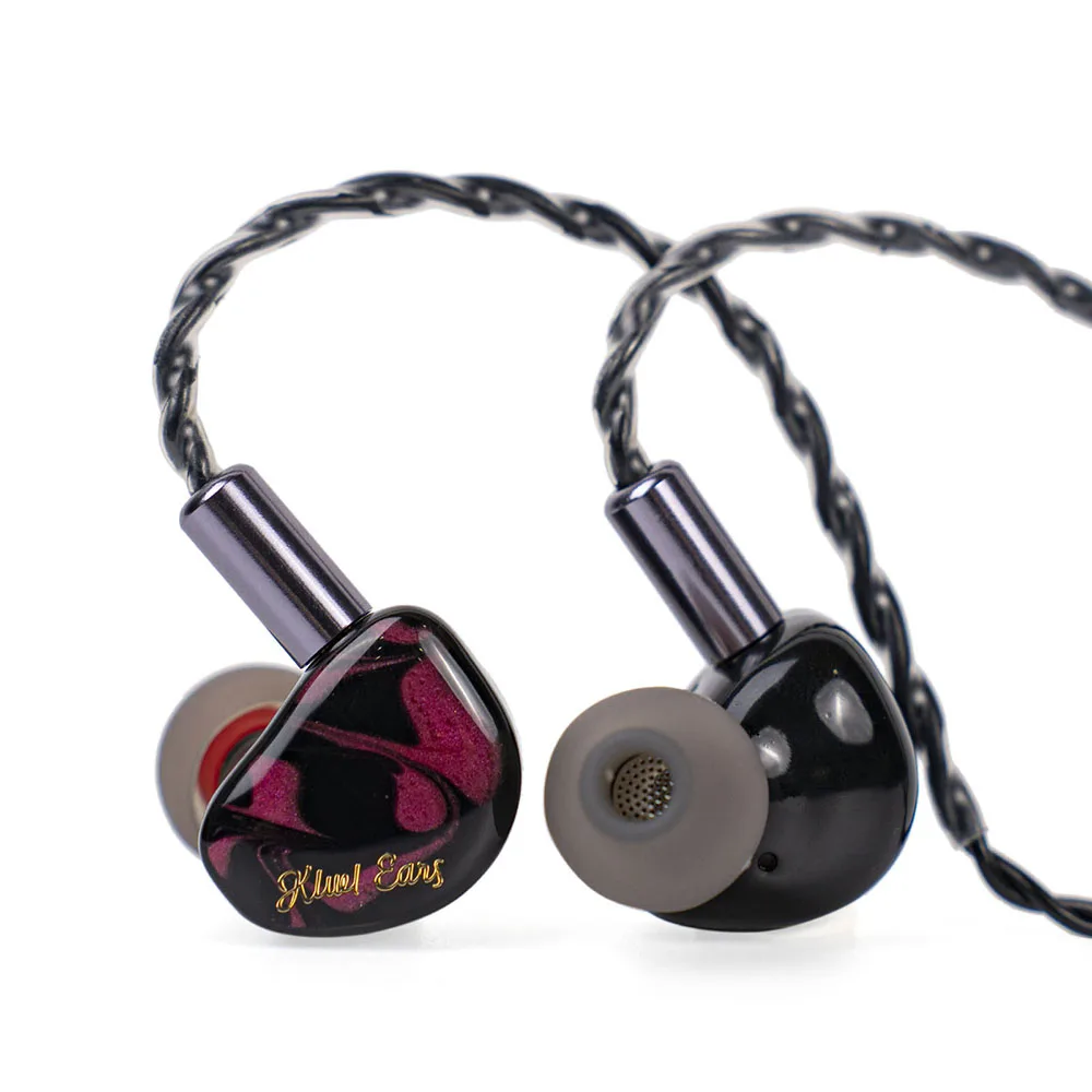 Linsoul Kiwi Ears Cadenza Controlador dinámico de berilio de 10 mm Cable de cobre trenzado de 4 núcleos IEM con terminación de un solo extremo de 3,5 mm