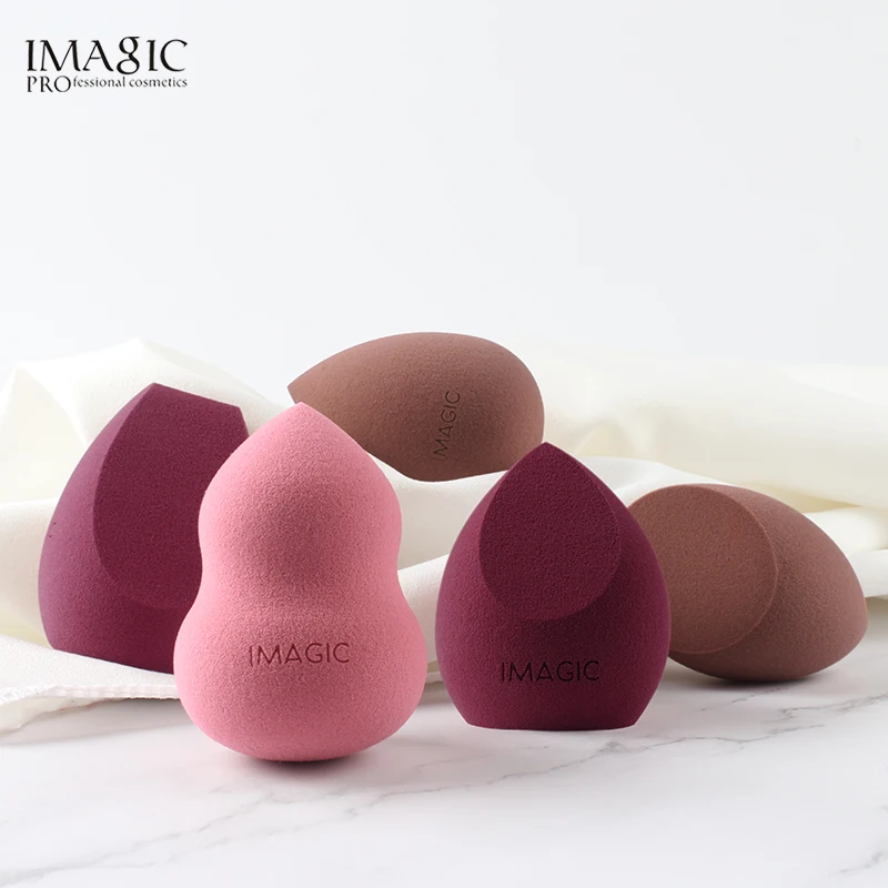 IMAGIC-Juego de esponjas para mujer, herramientas de belleza para mezclar maquillaje, base seca y húmeda en polvo, colorete, 10 unidades por Kit