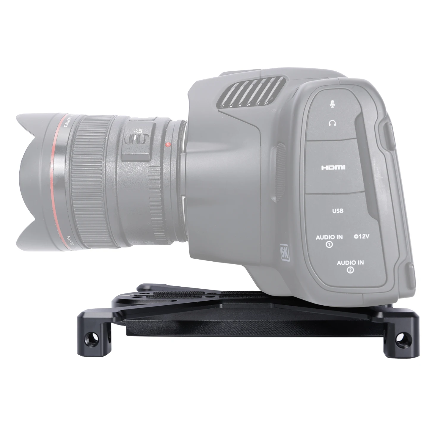 Niceyrig-placa base cuadricada Manfrotto, soporte para cámara DSLR, colocación horizontal, Compatible con trípodes Manfrotto