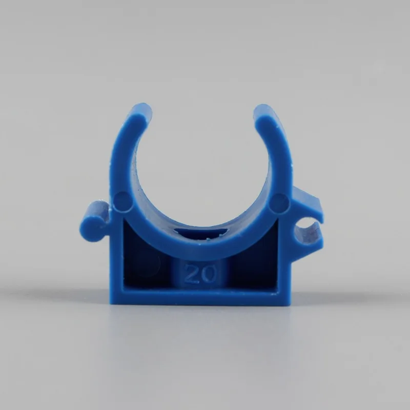 5/20/50 Uds 16 20 25mm conector de abrazadera de tubo de PVC accesorios de tubo de plástico tipo U conectores de manguera de agua correa accesorios de jardín