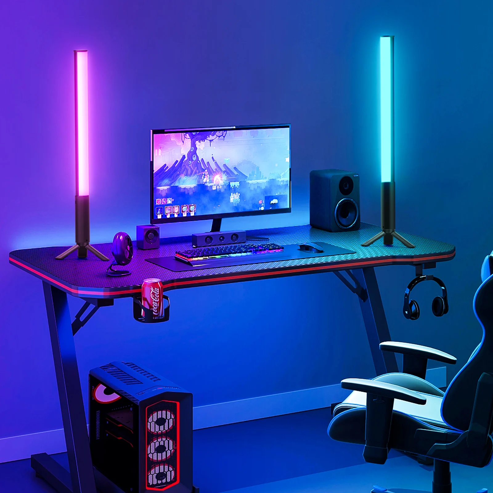 Tubo de luz LUXCEO P400, varita de palo RGB portátil, lámpara LED colorida para fotografía y vídeo CRI 95 + 2500K- 6500K para estudio fotográfico Vlog