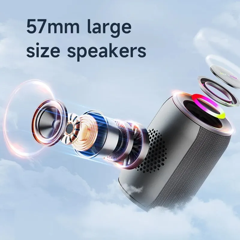 ZEALOT-S32PRO 15W Altavoz portátil Bluetooth 5,2 al aire libre impermeable inalámbrico TWS Mini columna caja altavoz al aire libre tarjeta TF