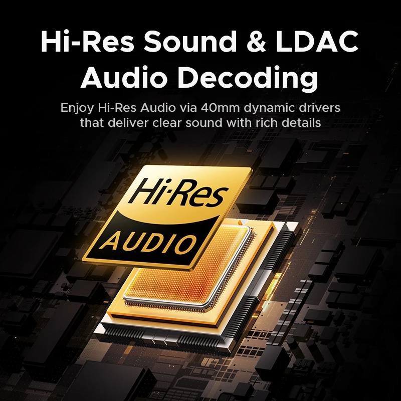 UGREEN Studio Pro auriculares híbridos con cancelación activa de ruido 48dB ANC APP sonido LDAC de alta resolución auriculares Bluetooth