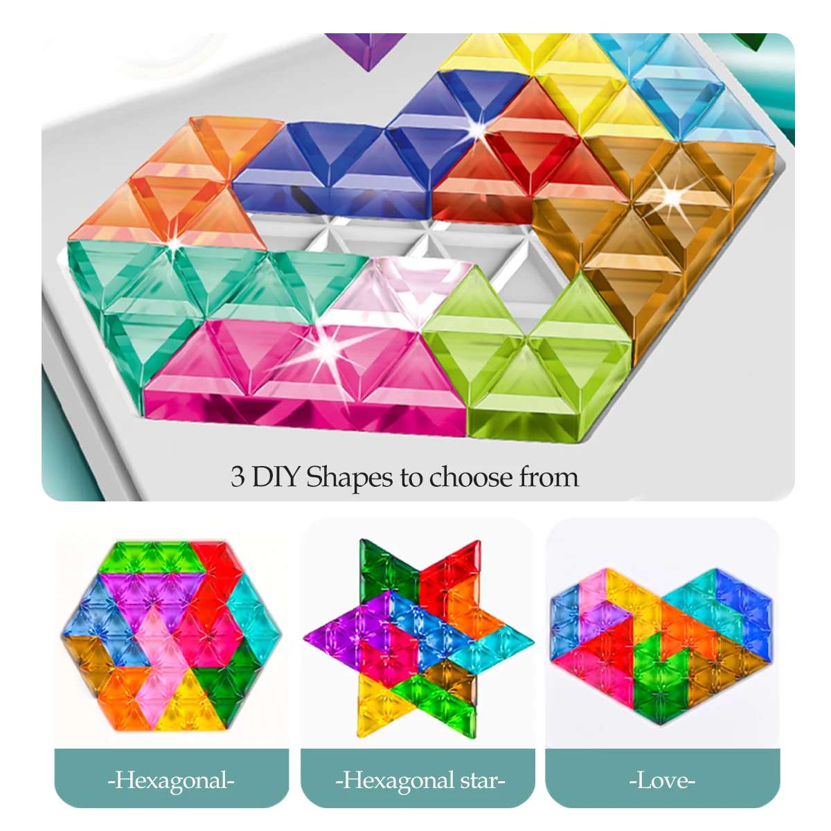Juguetes de rompecabezas. Entrenamiento de pensamiento lógico Juegos de mesa divertidos Colores de formas múltiples, regalos de nivel avanzado para niños y niñas