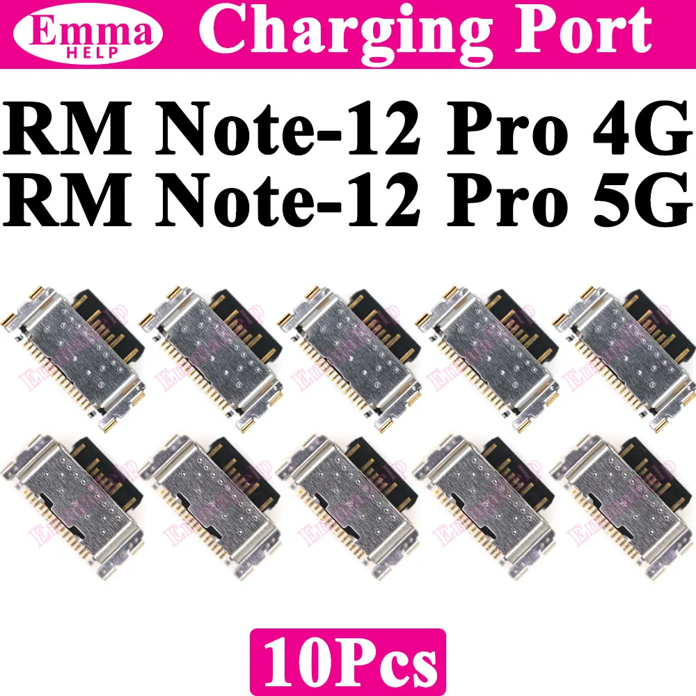 10 Conectores de Puerto de Carga USB para Xiaomi Redmi Note 11 12 13 Pro Plus 12s 11s 14Pro 4G 5G 12Pro, Enchufe de Carga