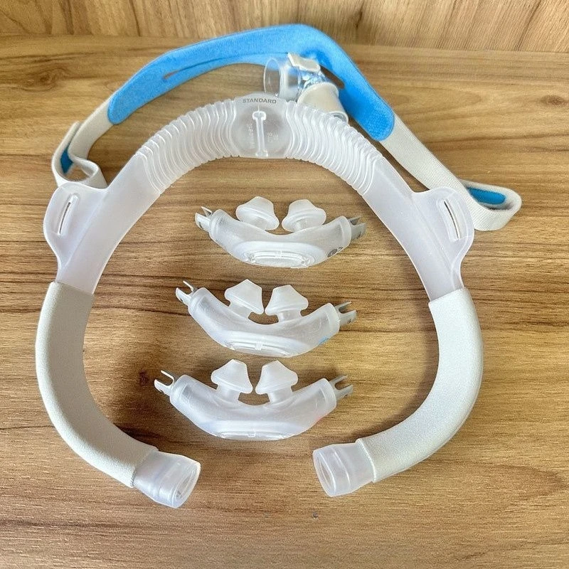 Accesorios para mascarilla nasal CPAP: Cojín nasal, marco, arnés, conector de codo, piezas de repuesto para máquina de respiración antirronquidos