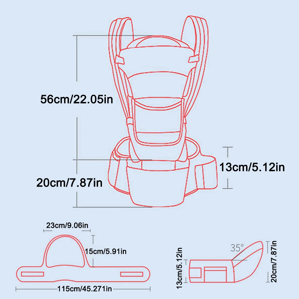 Mochila portabebés ergonómica para recién nacido, portabebés frontal, canguro ergonómico, cabestrillo de viaje