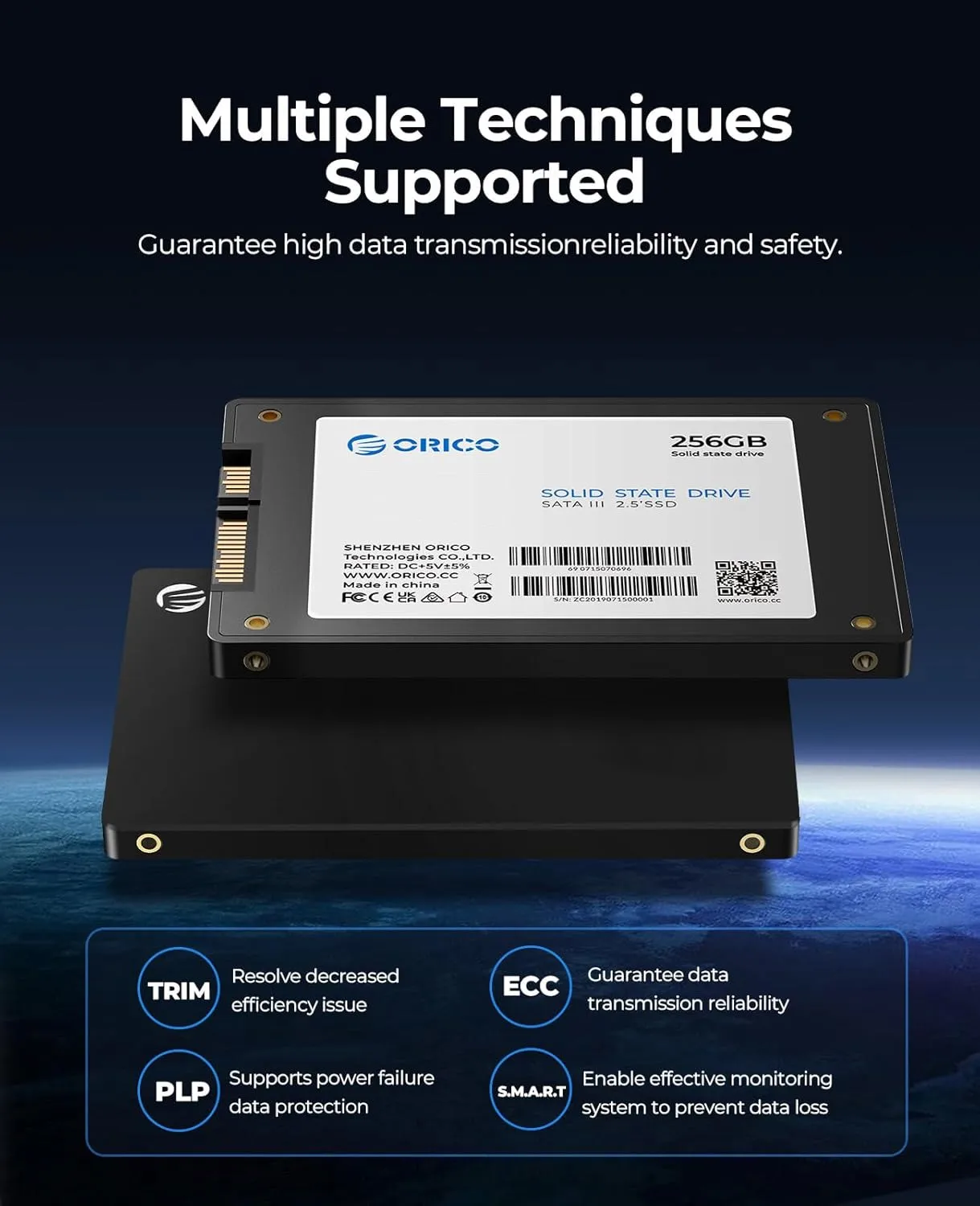 ORICO 1TB SATA SSD 2,5 pulgadas unidad interna de estado sólido hasta 500 MB/s SATA III 6Gbps ordenador portátil de escritorio NAS unidad externa DIY Y20