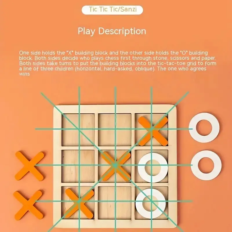 Juego de juego Montessori, juguete de madera, Mini rompecabezas de interacción de ajedrez, entrenamiento del cerebro, juguetes educativos para edades tempranas