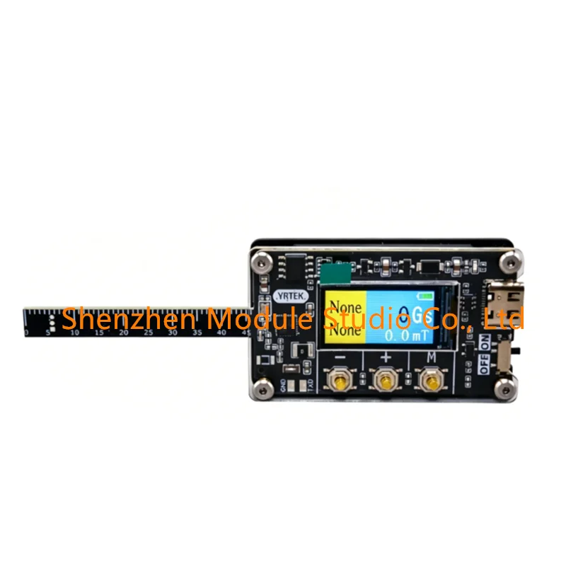 1PCS Detector de Intensidad de Campo Magnético, Comprobador de Polaridad N/S de Imán, Mini Medidor de Gauss Portátil con Pantalla LCD