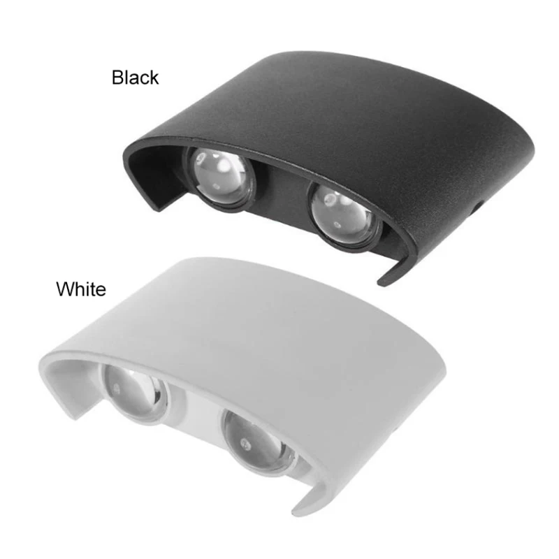 Apliques de pared LED, lámpara moderna para interiores y exteriores, luces blancas de montaje en pared arriba y abajo para decoración de sala de estar, pasillo y dormitorio