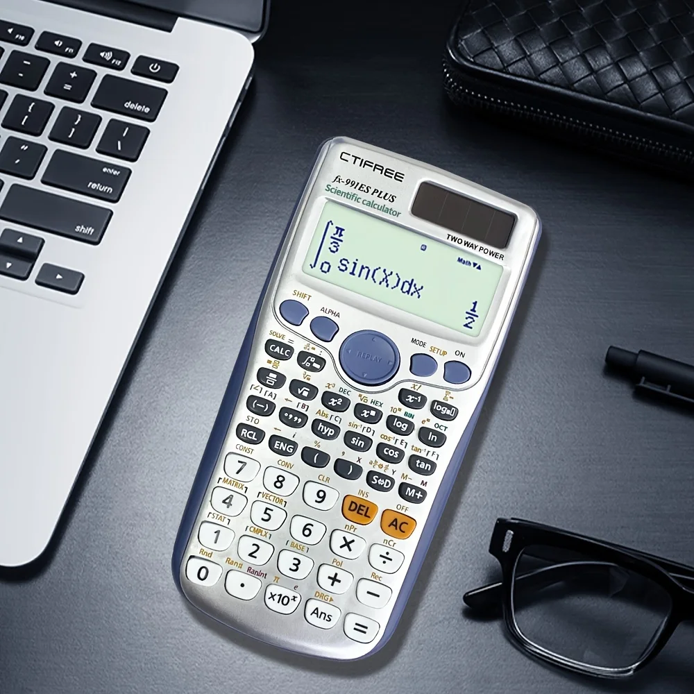 Calculadora Científica Original FX-991ES PLUS con 417 Funciones para Estudiantes de Secundaria, Universidad y Oficina, con Batería de Monedas