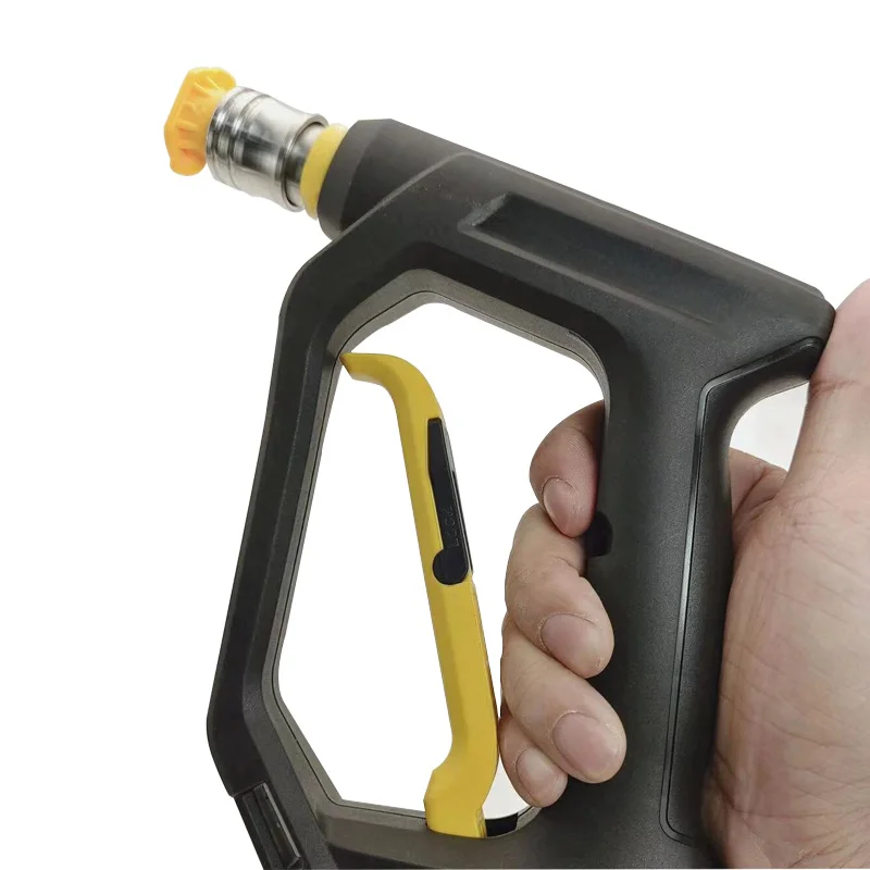 Pistola de agua para lavado de coches de alta presión, junta antibobinado, rosca interna 3/8, enchufe rápido, entrada giratoria, boquillas de cinco colores, 4000psi