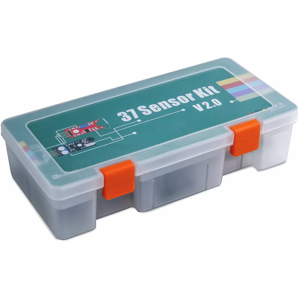 Kit de Módulos de Sensores ELEGOO Mejorado 37 en 1 con Tutorial, Compatible con Arduino ®   IDE — para UNO R3, MEGA, Nano DIY Electronic K