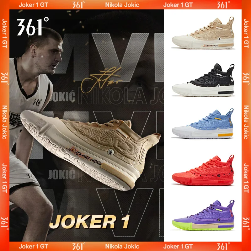 361 grados Joker 1 zapatos de baloncesto para hombre Jokic protección profesional entrenamiento real zapatillas de deporte masculinas absorbentes de golpes 572511103