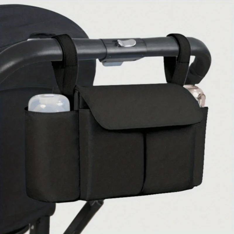 Bolsa de almacenamiento para cochecito de gran capacidad, bolso de hombro Convertible, bolsas cruzadas para pañales para mamás, accesorio para bolso colgante para cochecito de bebé
