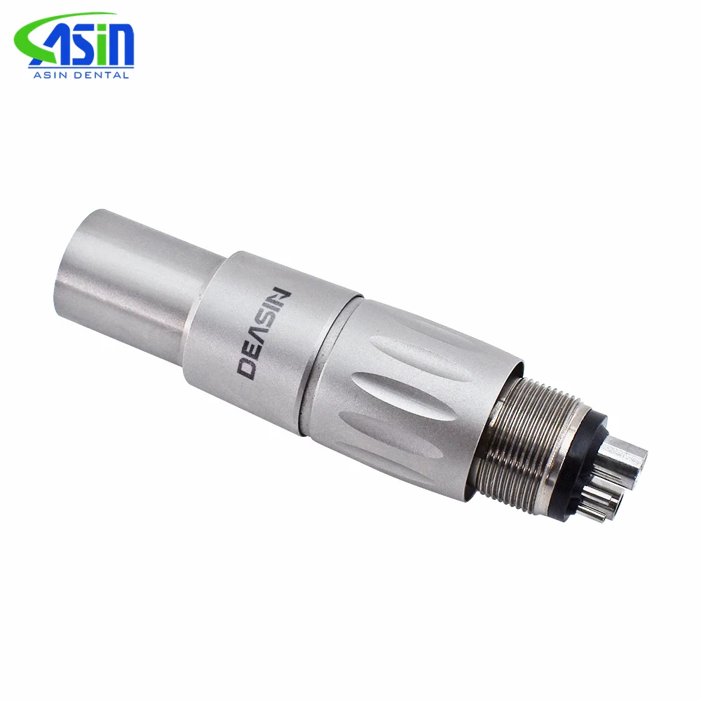 Compatible NS * Acoplador rápido Dental 2/4/6 orificios Acoplador rápido de fibra óptica Acoplamiento giratorio con LED