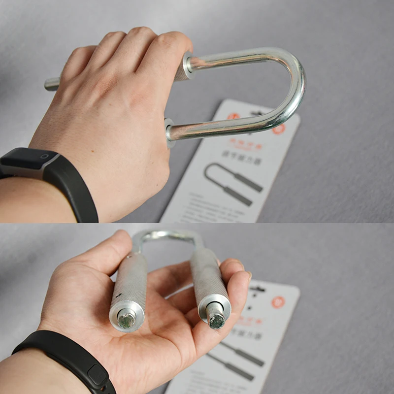 Ejercitador de fuerza de dedo con agarre de mano ajustable en forma de U para Fitness, desarrollador de músculos de muñeca y brazo, fortalecedor de potencia de 50-130kg/80-180kg