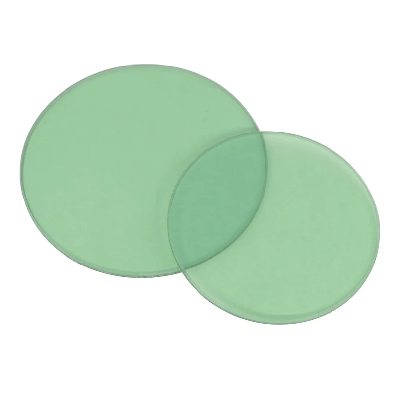 Filtro piezas para microscopio, accesorios de vidrio óptico transparente, Color verde, 32mm, 35mm, 42mm, 45mm, 1 unidad