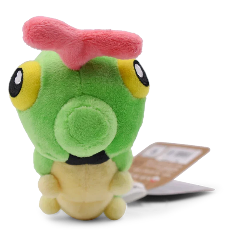 Juguete de peluche verde de oruga, Animal de peluche, Colección All Star, decoración de regalo de cumpleaños para niños y niñas, 5 pulgadas