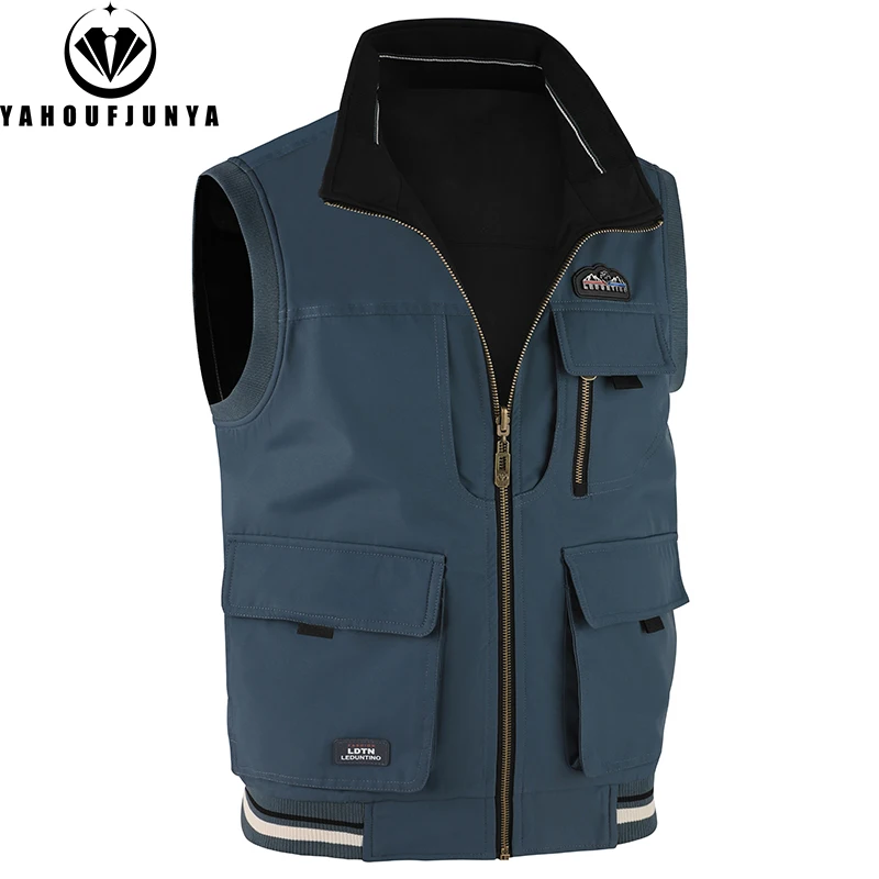 Chaleco de Verano 2026 para Hombre, Delgado, para Actividades al Aire Libre, con Cuello Alto, Transpirable, sin Mangas, para Camping y Pesca