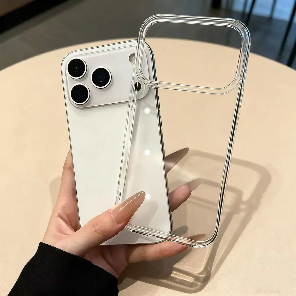 Funda Ultra Delgada Transparente para iPhone 18 17 16 15 14 13 12 11 Pro Max, Cristal Transparente, Anti-Amarilleo, Grado Militar