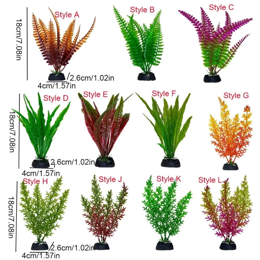 Adorno para pecera, planta de acuario, decoración Artificial, plantas de simulación, hierba de agua, pecera, decoración de plástico