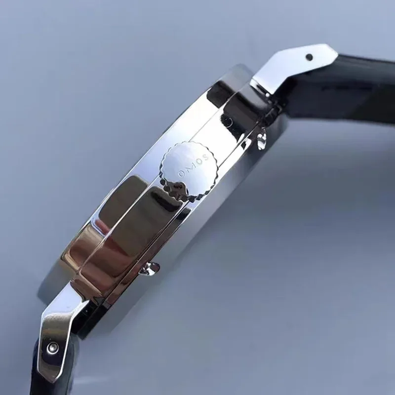 Reloj mecánico automático para hombre de 38 mm adecuado para movimiento de cuerda automática Seagull ST1701, reloj de pulsera con parte trasera transparente resistente al agua.