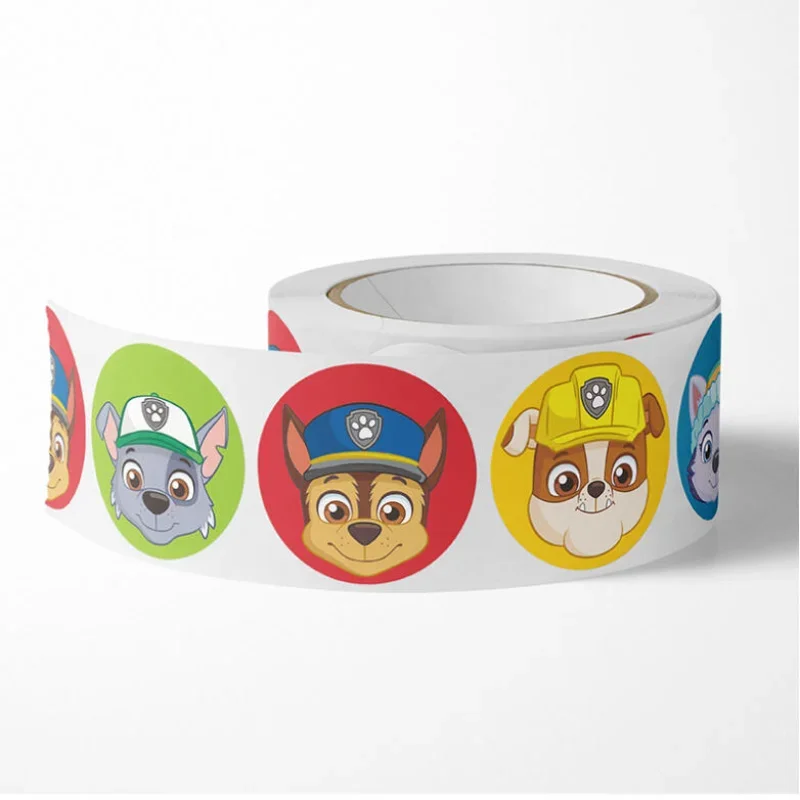 500 unids/set de pegatinas de la patrulla canina, pegatinas de dibujos animados de Chase Skye, papelería bonita para niños, suministros para profesores de escuela, pegatinas de recompensa, juguetes de regalo