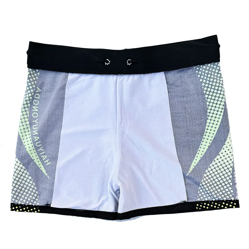 Traje de Baño para Hombre con Estampado Geométrico y de Letras, Talla Europea, con Cordón Ajustable, Secado Rápido y Elástico, para Verano