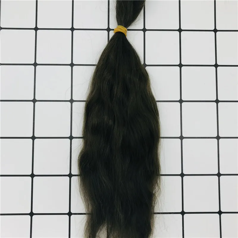Muñeca Reborn de alta calidad, Mohair puro, Natural, negro/blanco, 11 colores, muñeca enraizada a mano, Mohair para muñeca Reborn DIY, muñeca BJD