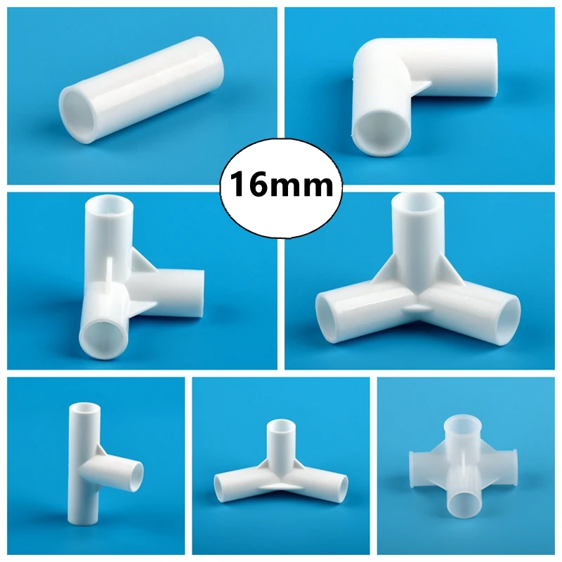 10-50 Uds ID 8mm 12mm 16mm 19mm accesorios de tubería accesorios de interfaz conectores de tubo DIY accesorios de pecera soporte de jardín