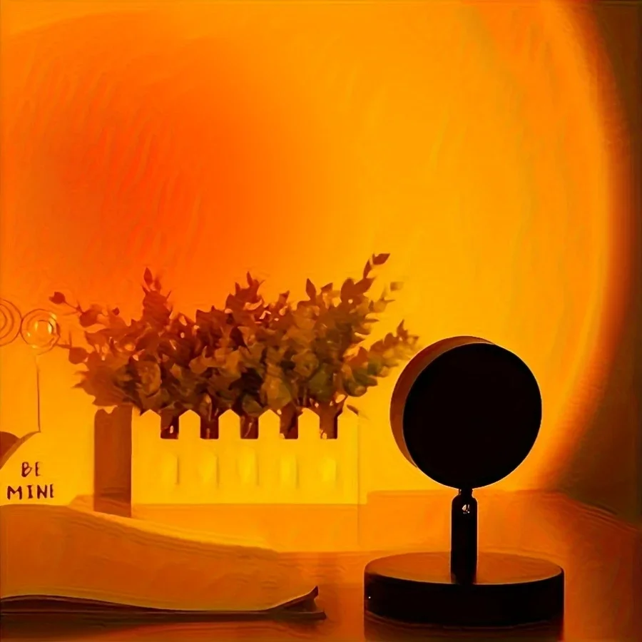 Lámpara de Atmósfera de Atardecer, Luz Nocturna, Lámpara de Noche, Lámpara de Atardecer para Fotografía, Lámpara de Atardecer para Dormitorio, Lámpara de Proyección de Atardecer