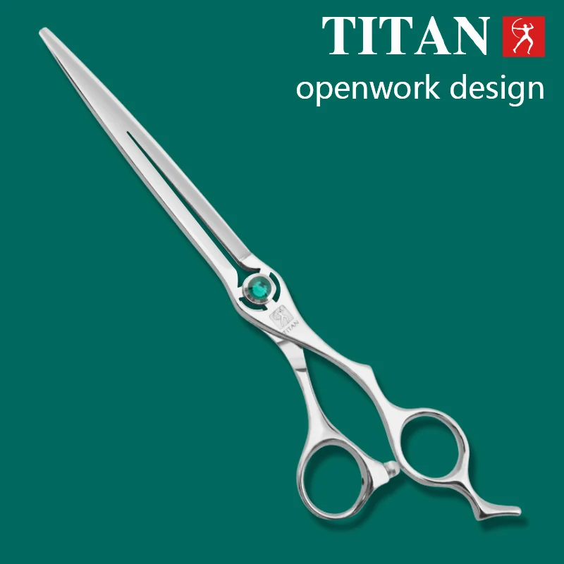 Tijeras Profesionales TITAN para Peluquería Canina, Herramientas para Mascotas, Máquina de Corte para Perros, Tijeras para Mascotas de 6.5 / 7.0 / 7.5 Pulgadas