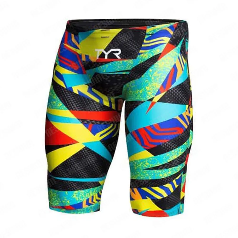 Jammers de natación de verano para hombre, traje de baño de entrenamiento atlético de resistencia, pantalones cortos ajustados, traje de baño UV para playa, bañadores, pantalones cortos para gimnasio y surf