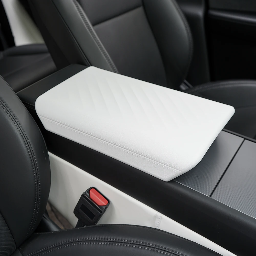 Funda Protectora de TPE para Consola Central y Reposabrazos TEKSY para Tesla Model Y L / Y Juniper 2026 y Model 3 Highland